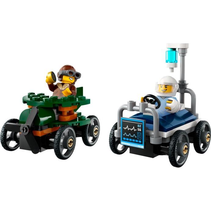 Airplane vs. Hospital Bed Race Car Pack | City | 60459