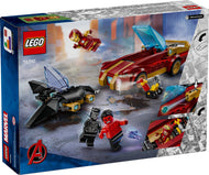 Voiture Iron Man et Black Panther contre Hulk Rouge | Super Héros Marvel | 76310