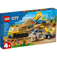 Construction Trucks and Wrecking Ball Crane | City | 60391