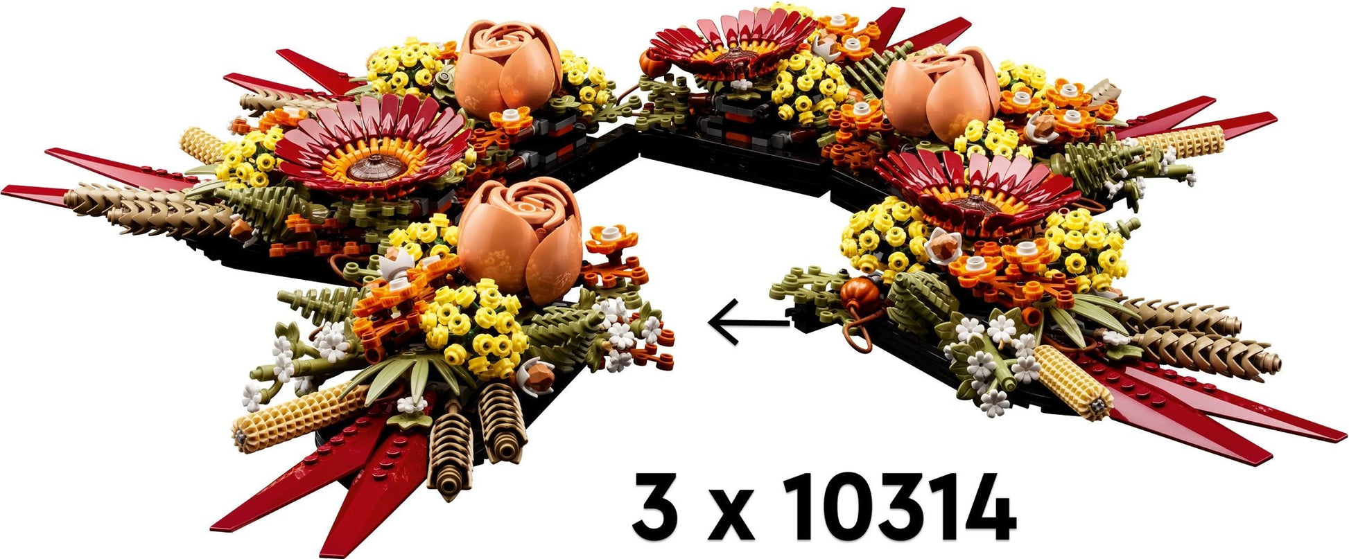 Centre de table de fleurs séchées | Icônes | 10314