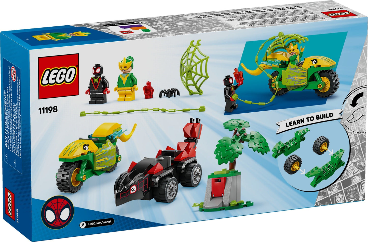 Spin and Electro Dinosaur Vehicle Chase | Marvel Super Heroes | 11198