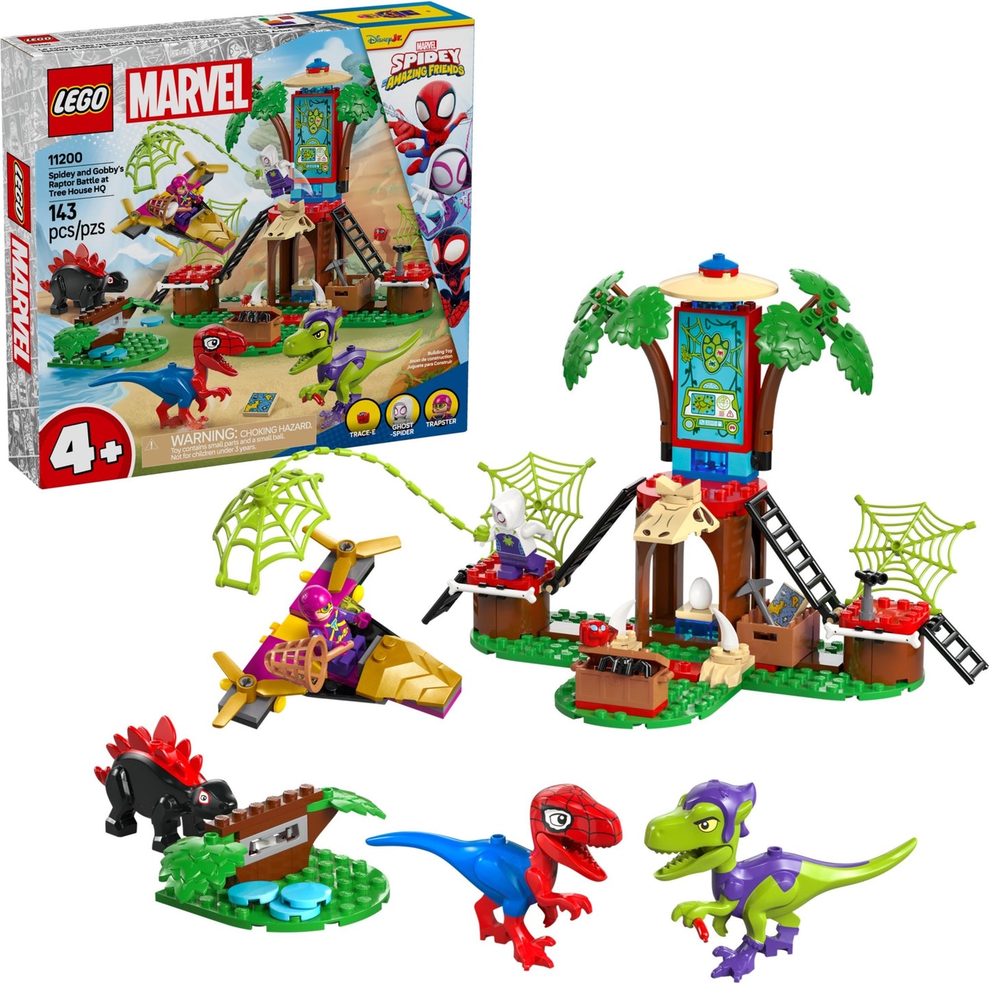 Spidey and Gobby's Raptor Battle at Tree House HQ | Marvel Super Heroes | 11200