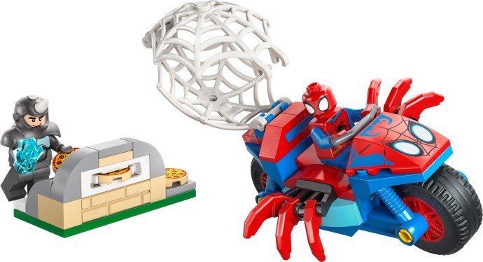 Spidey on his Motorcycle vs. Rhino | Marvel Super Heroes | 11206