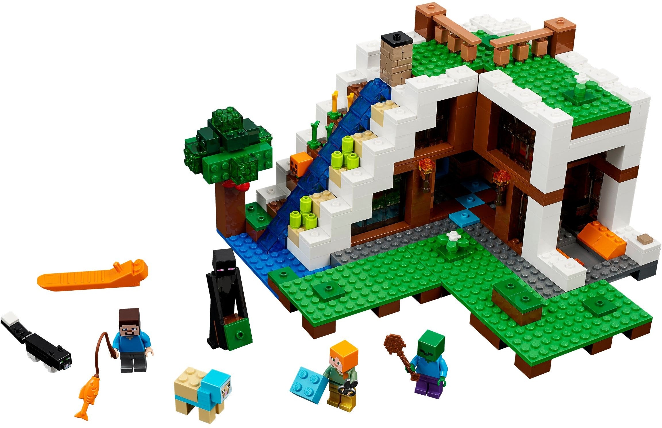 Waterfall Base Minecraft The Waterfall Base | Minecraft – The Little Brick Market Co.