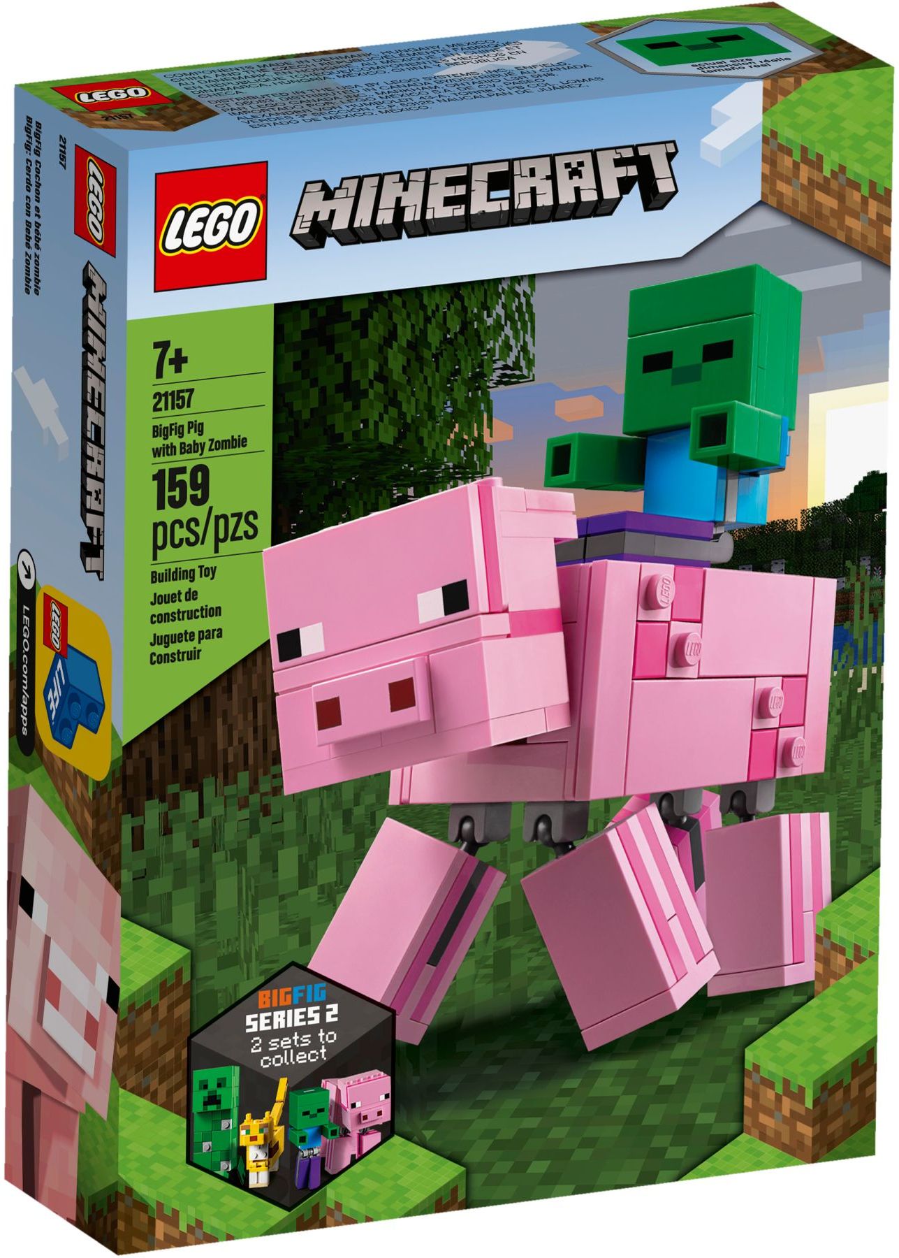 Cochon BigFig avec bébé zombie | Minecraft | 21157