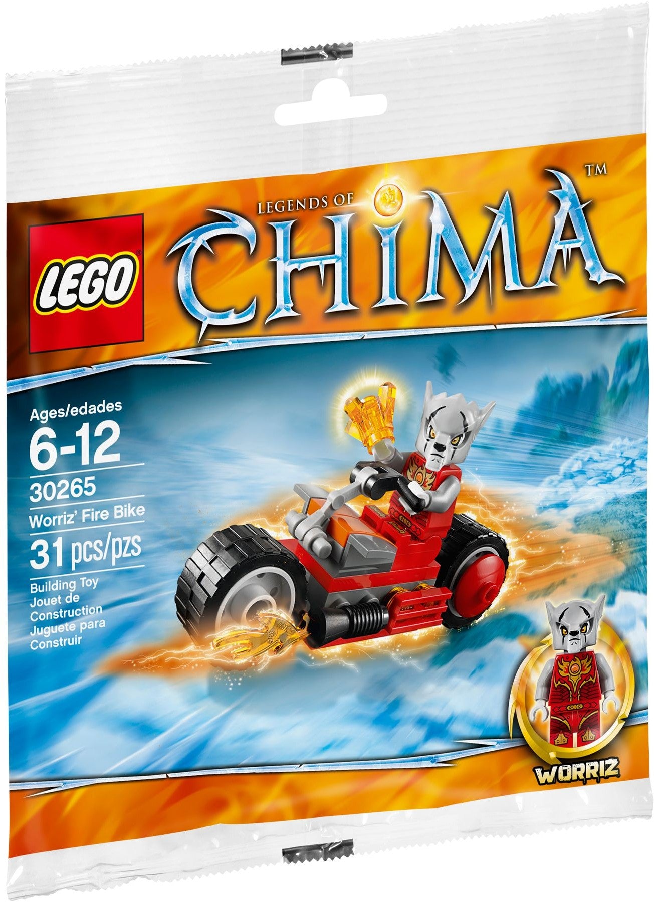 La moto de feu de Worriz | Légendes de Chima | 30265