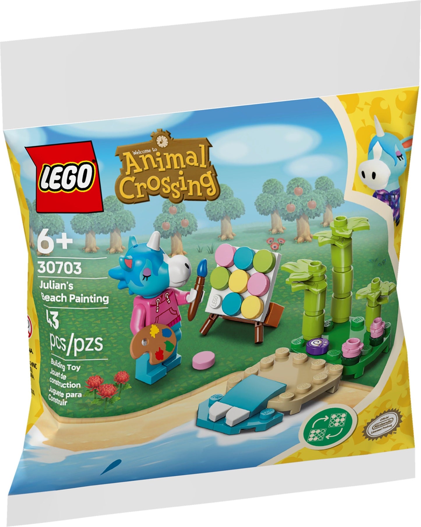 Tableau de Julian sur la plage | Animal Crossing | 30703
