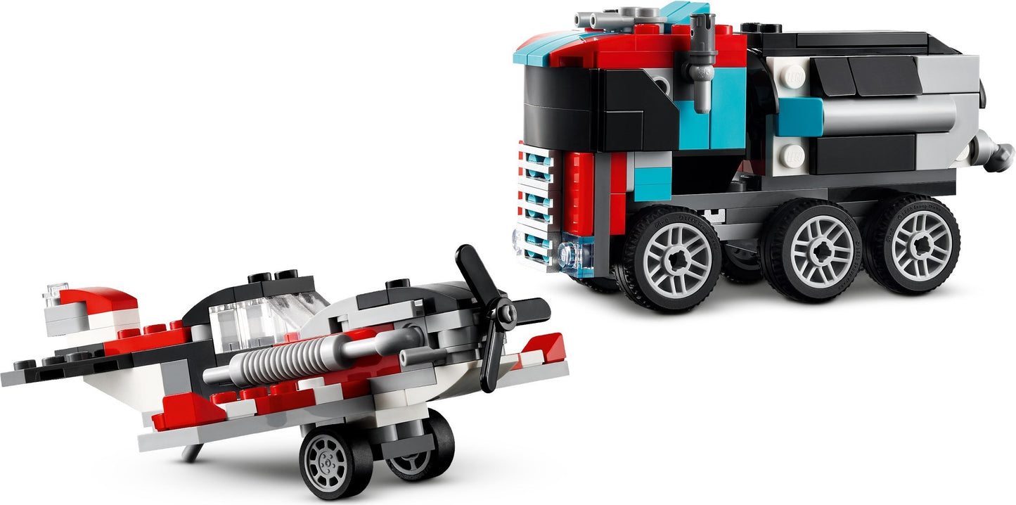 Flatbed Truck with Helicopter | Creator | 31146