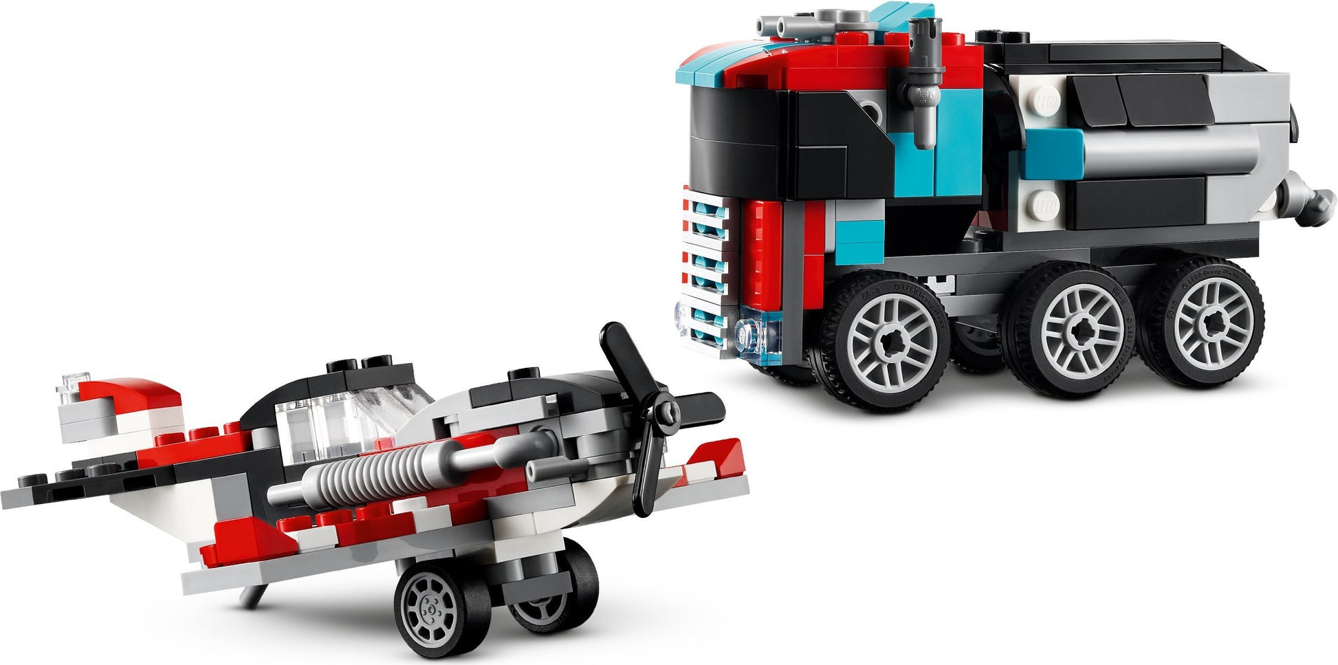 Flatbed Truck with Helicopter | Creator | 31146