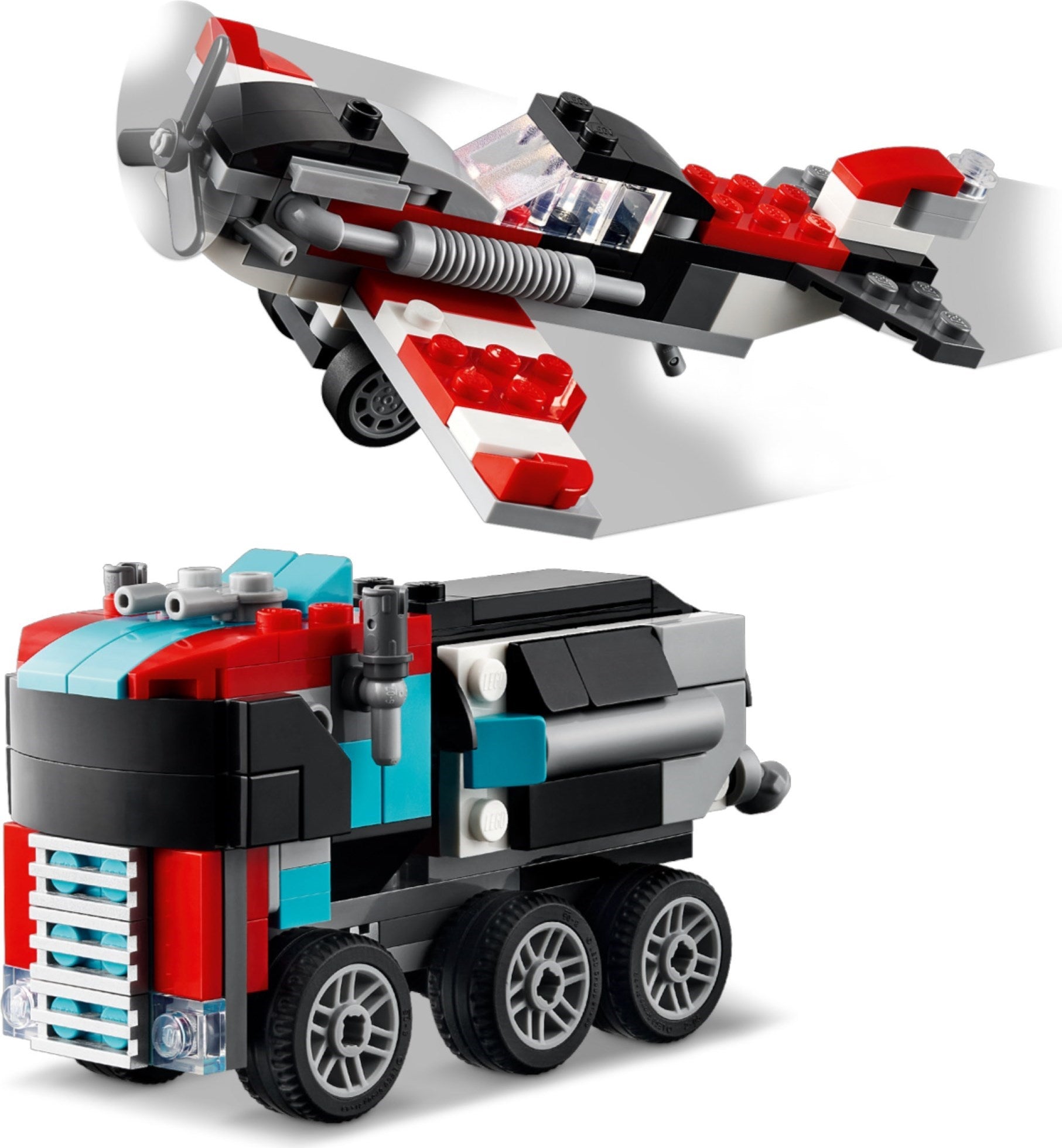 Flatbed Truck with Helicopter | Creator | 31146