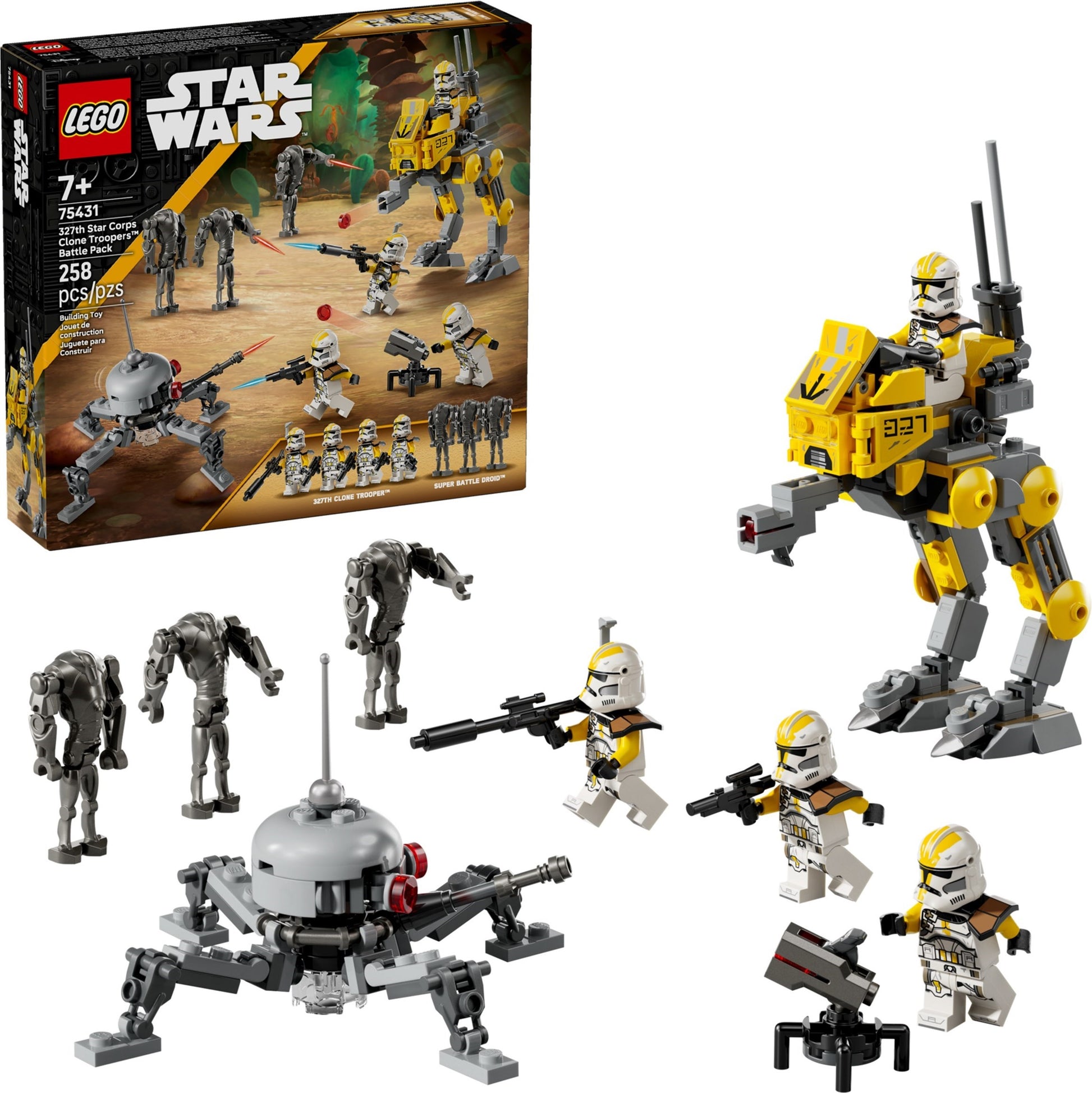Pack de combat des soldats clones du 327e corps stellaire | Star Wars | 75431
