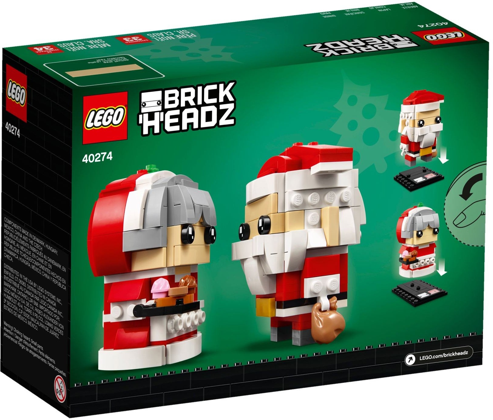 Mr. & Mrs. Claus | BrickHeadz | 40274