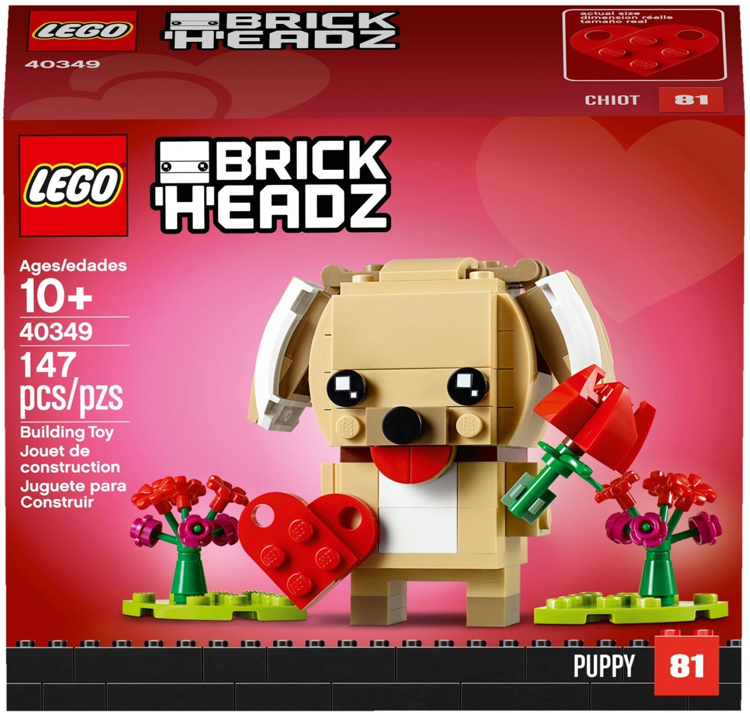 Chiot de la Saint-Valentin | BrickHeadz | 40349