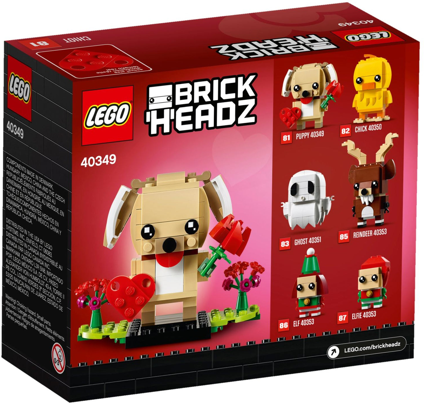 Chiot de la Saint-Valentin | BrickHeadz | 40349