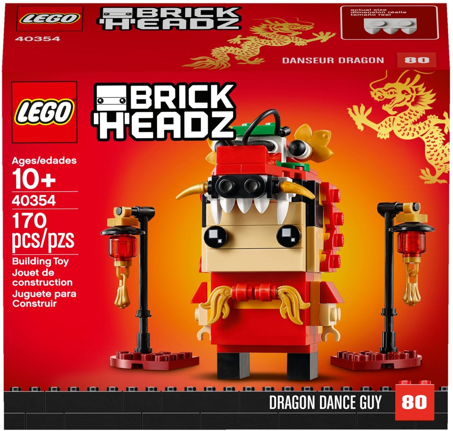Dragon Dance Guy | BrickHeadz | 40354