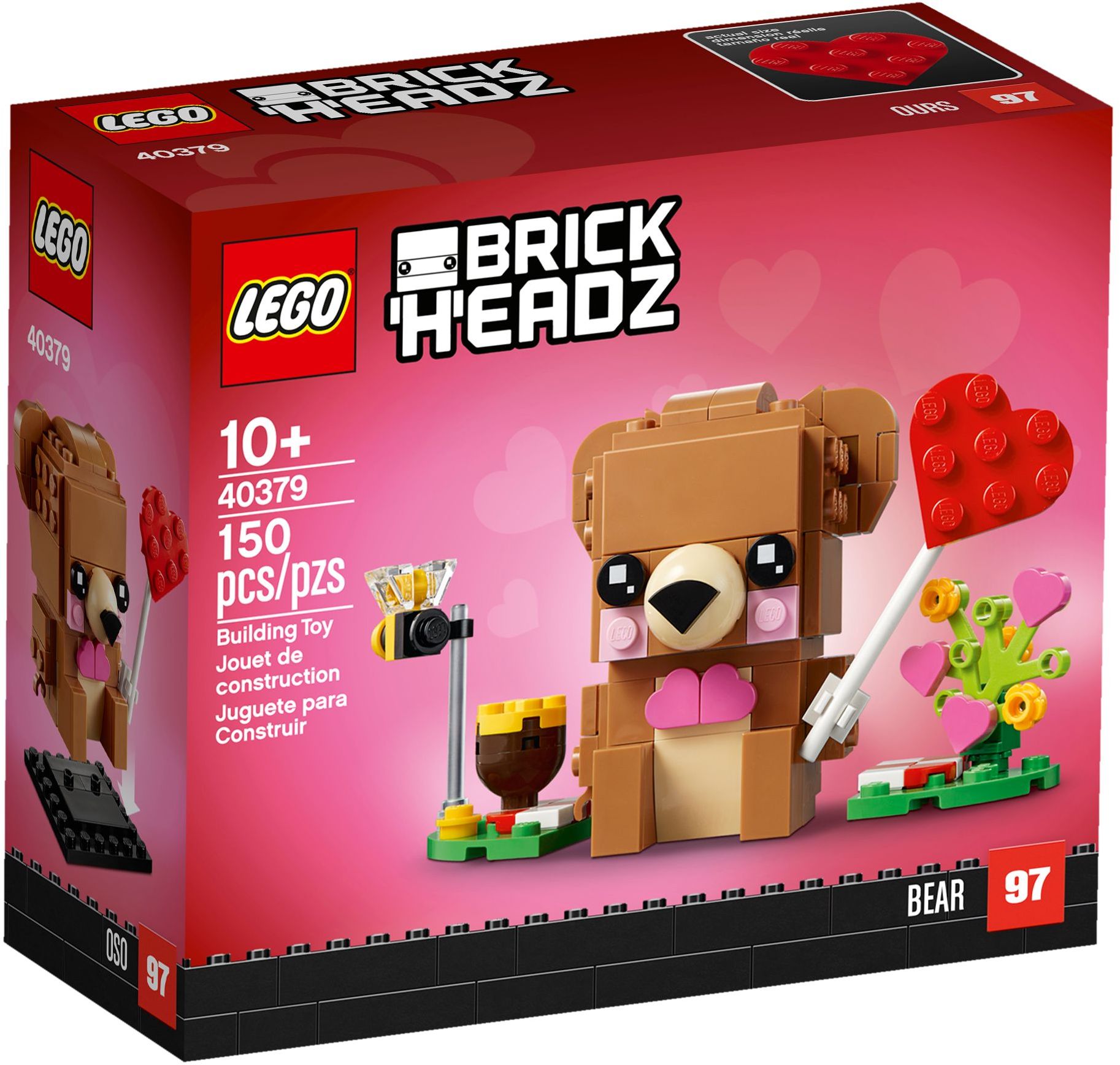Valentine's Bear | BrickHeadz | 40379