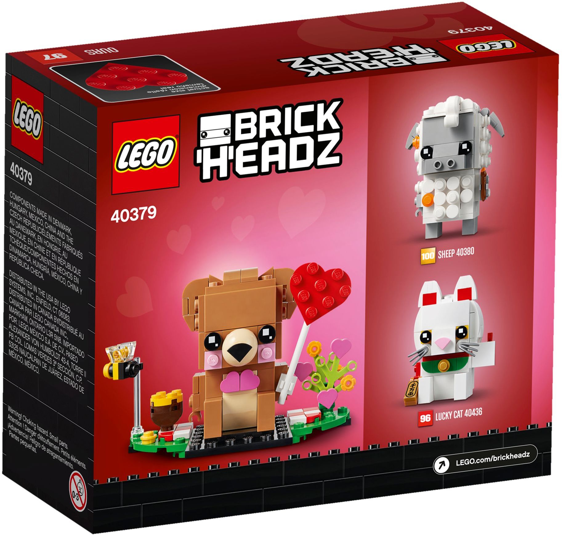 Valentine's Bear | BrickHeadz | 40379