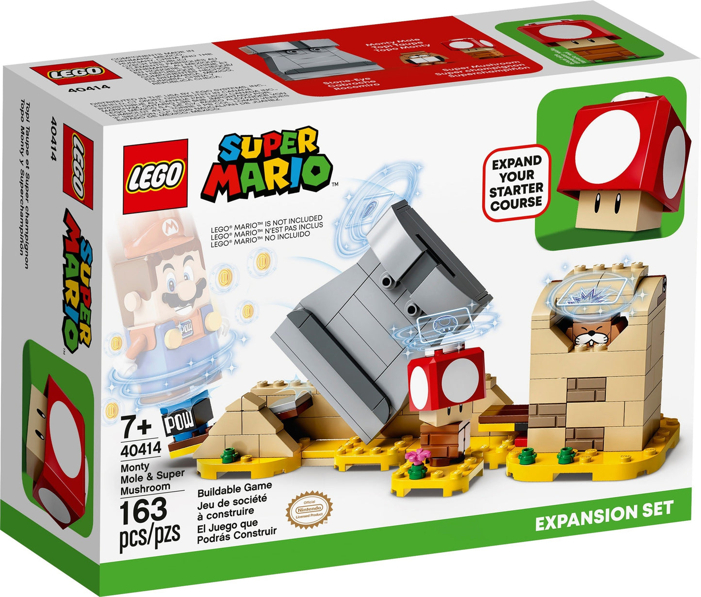 Monty Mole et le Super Champignon | Super Mario | 40414