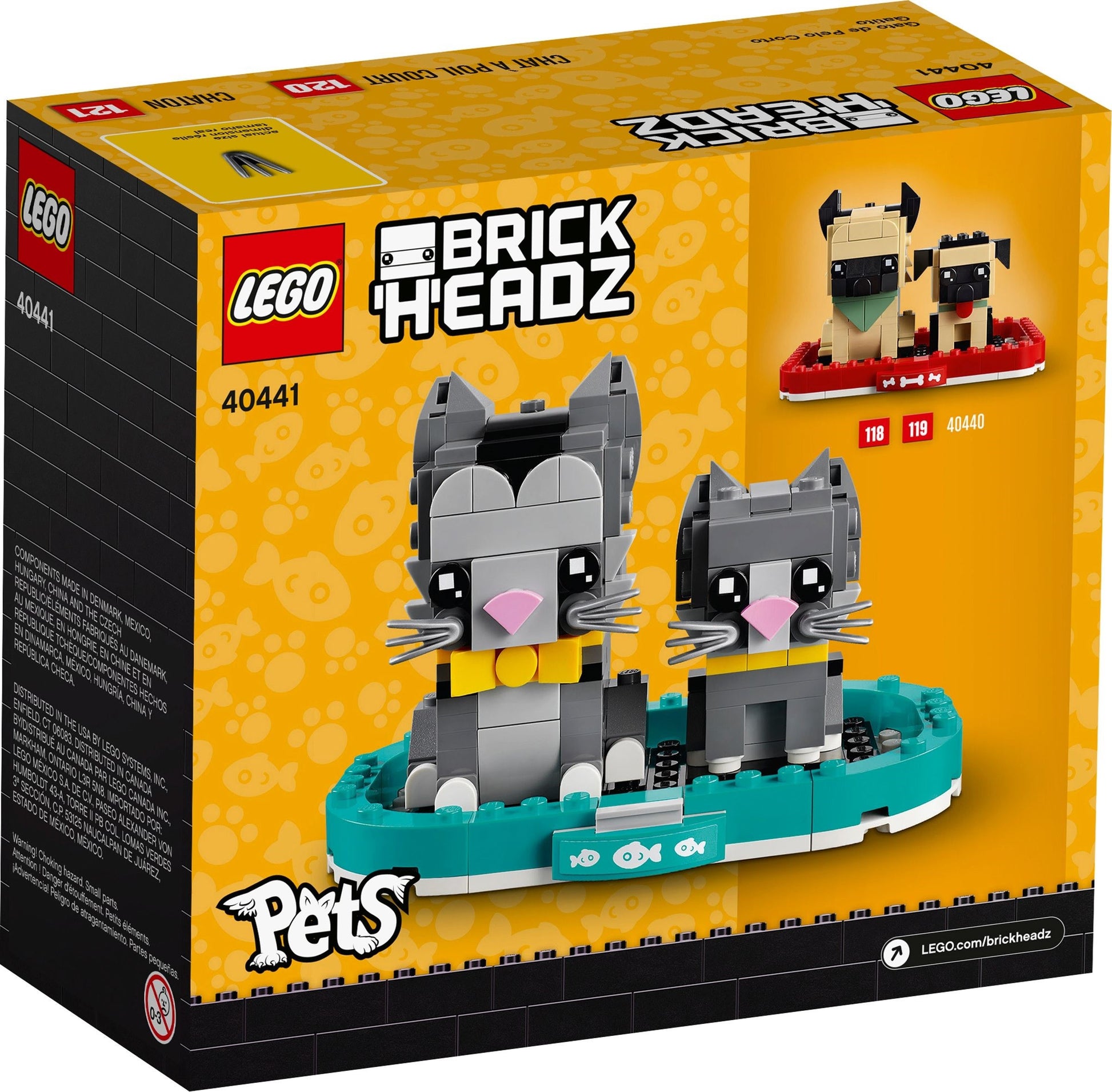 Chats à poil court | BrickHeadz | 40441