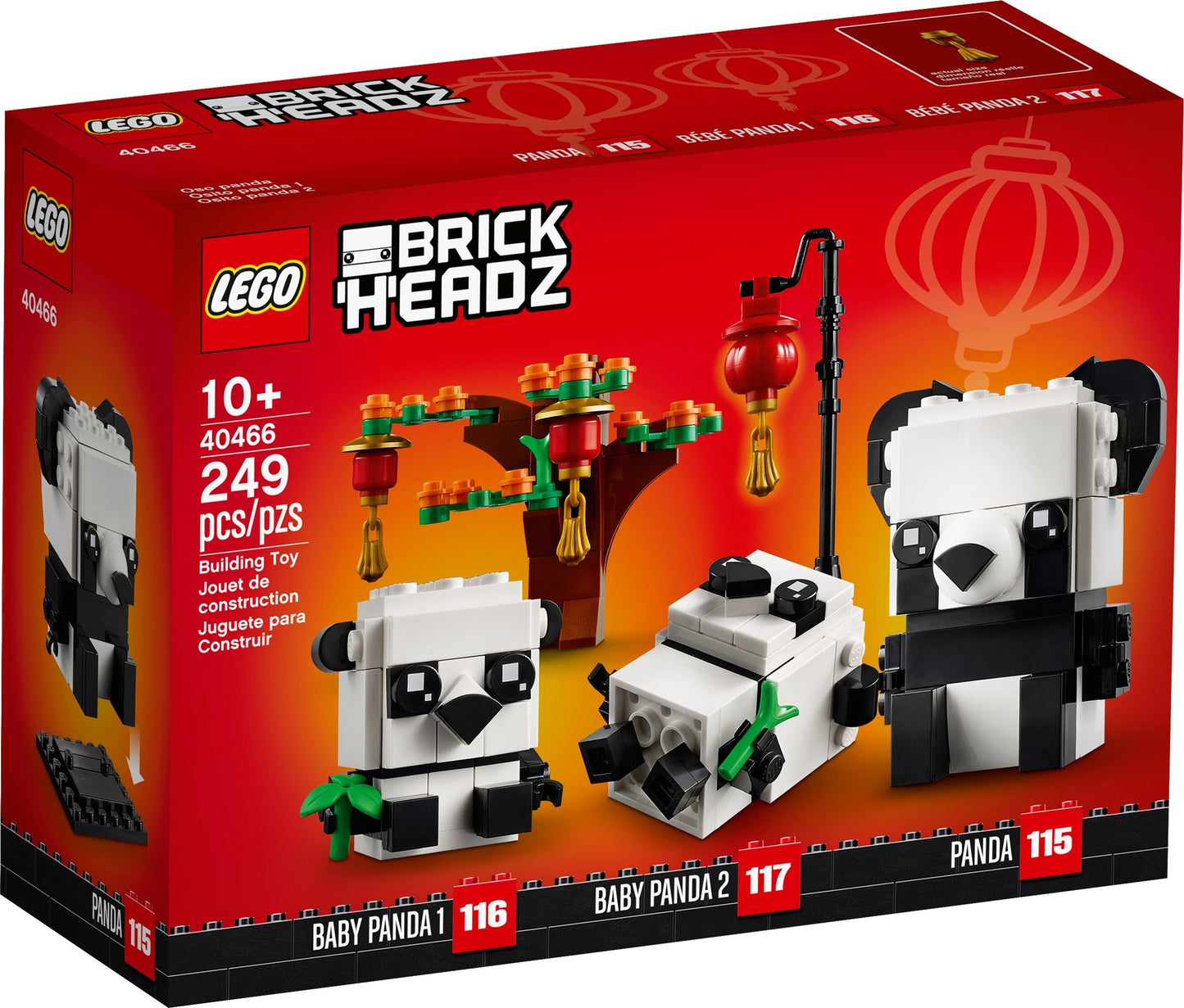 Chinese New Year Pandas | BrickHeadz | 40466
