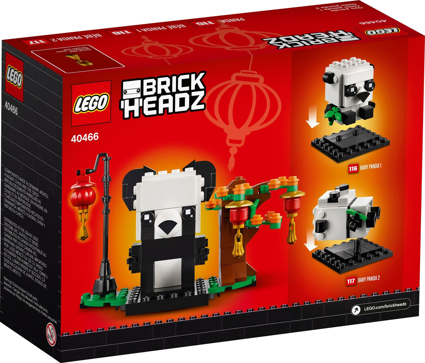 Chinese New Year Pandas | BrickHeadz | 40466