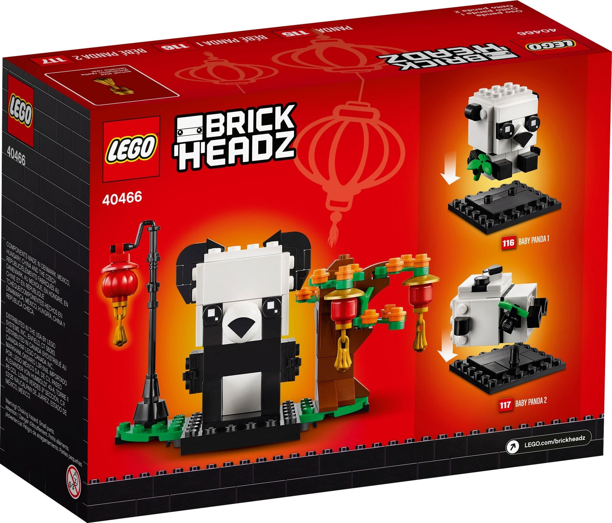 Chinese New Year Pandas | BrickHeadz | 40466