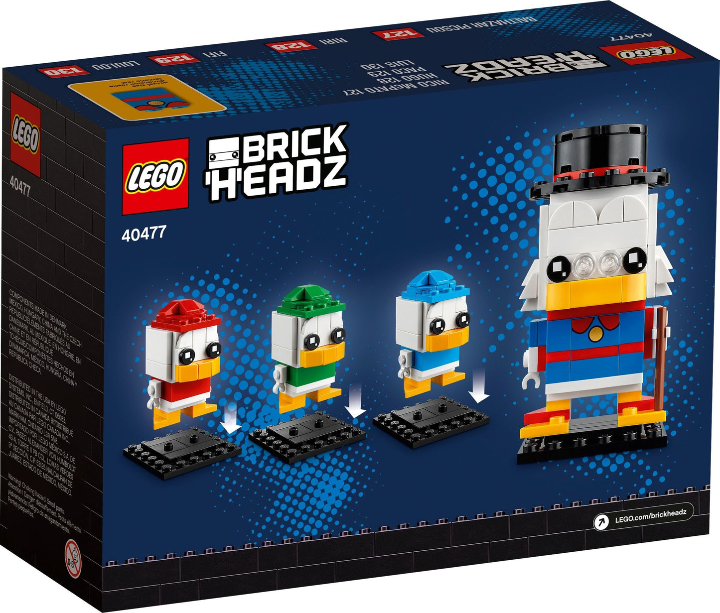 Scrooge McDuck, Huey, Dewey & Louie | BrickHeadz | 40477