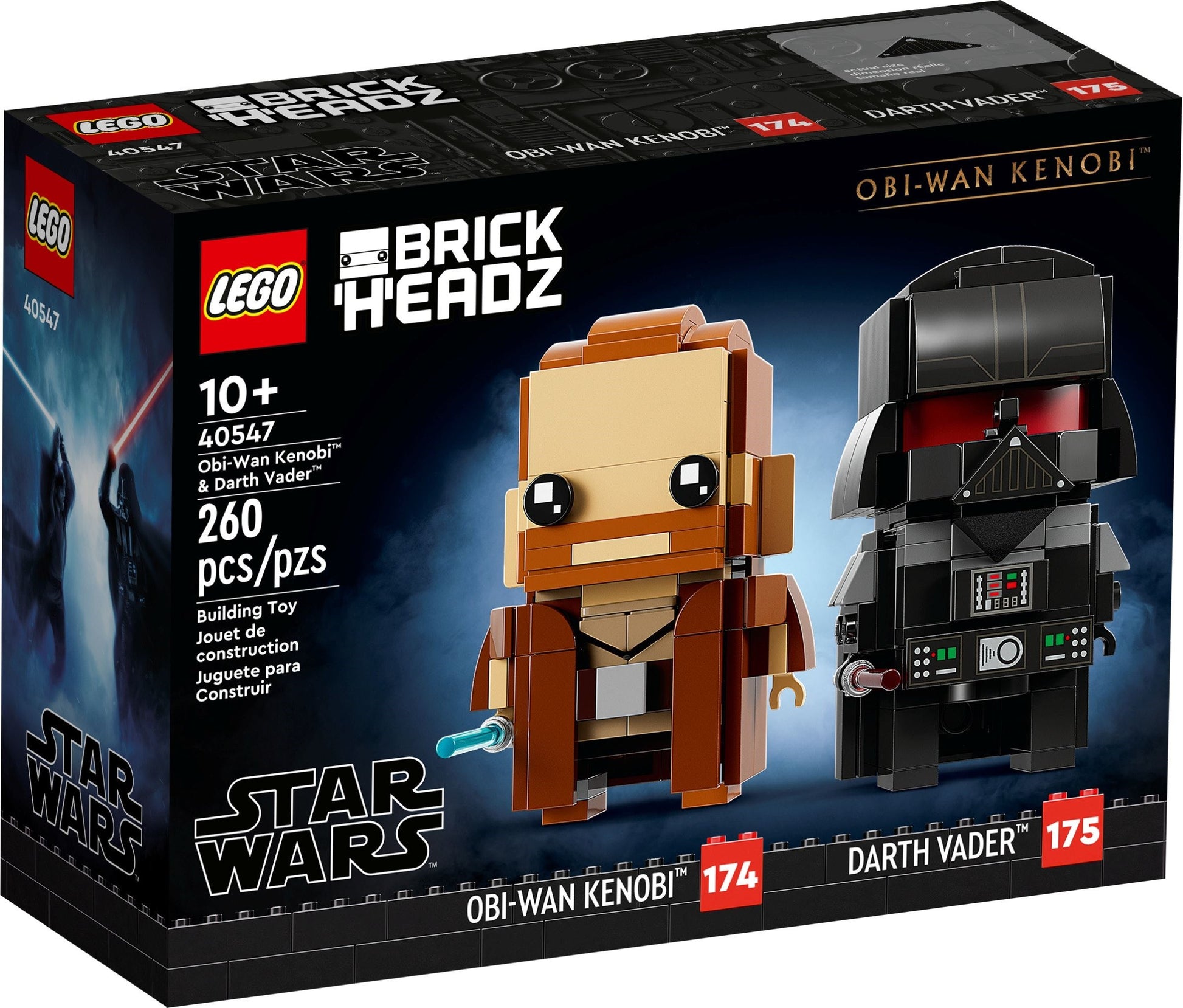 Obi-Wan Kenobi & Darth Vader | BrickHeadz | 40547