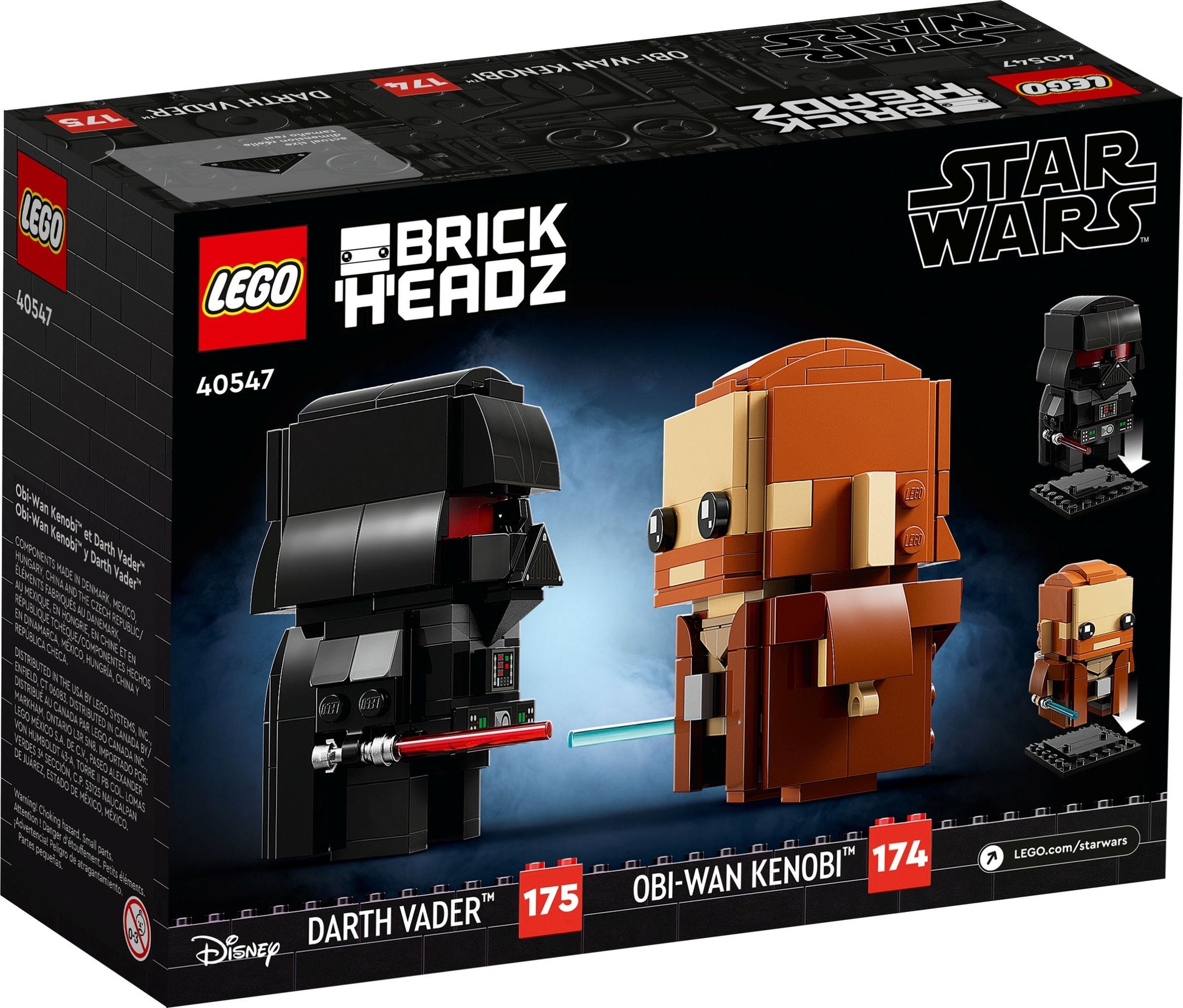 Obi-Wan Kenobi & Darth Vader | BrickHeadz | 40547
