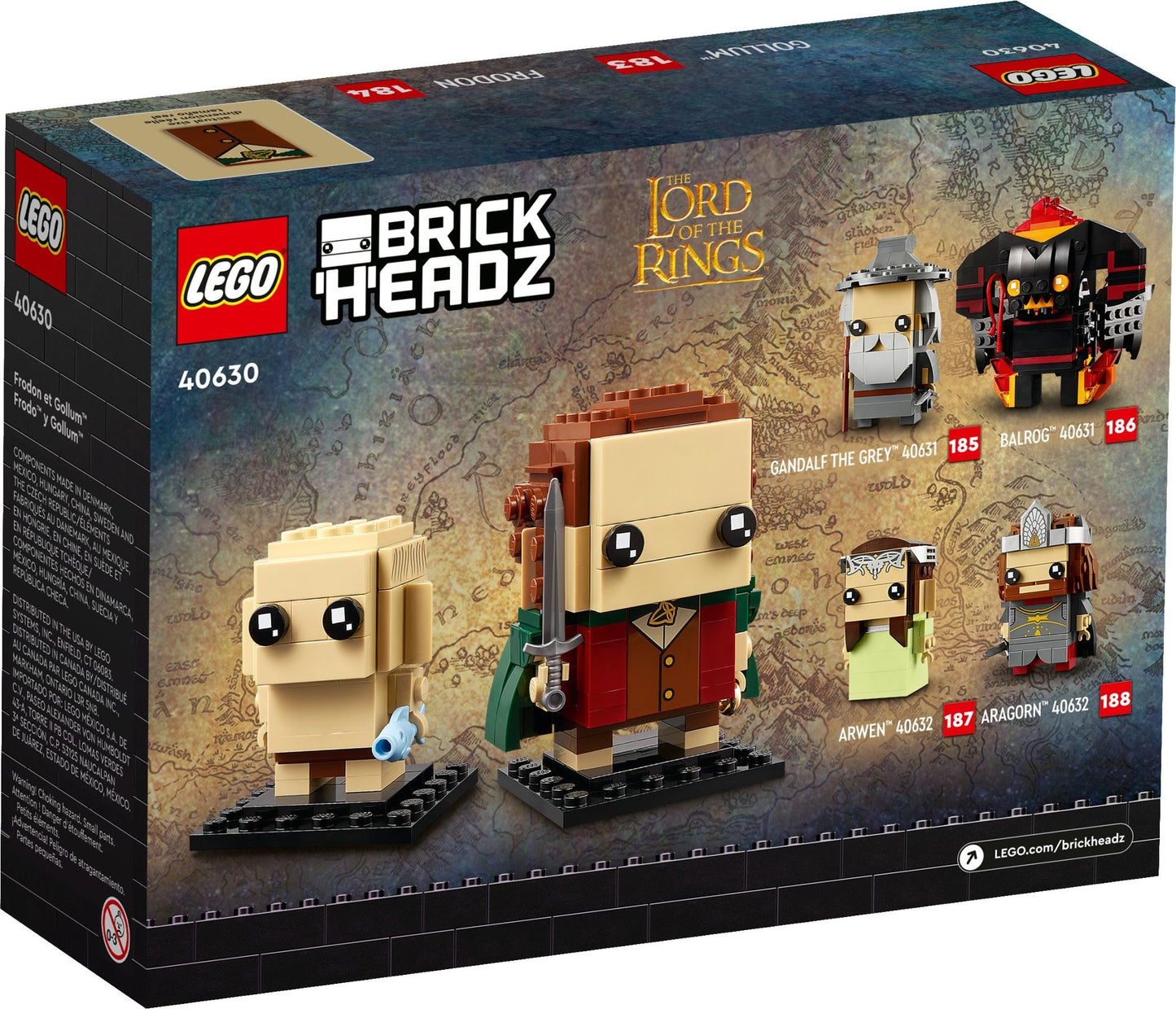 Frodo & Gollum | BrickHeadz | 40630
