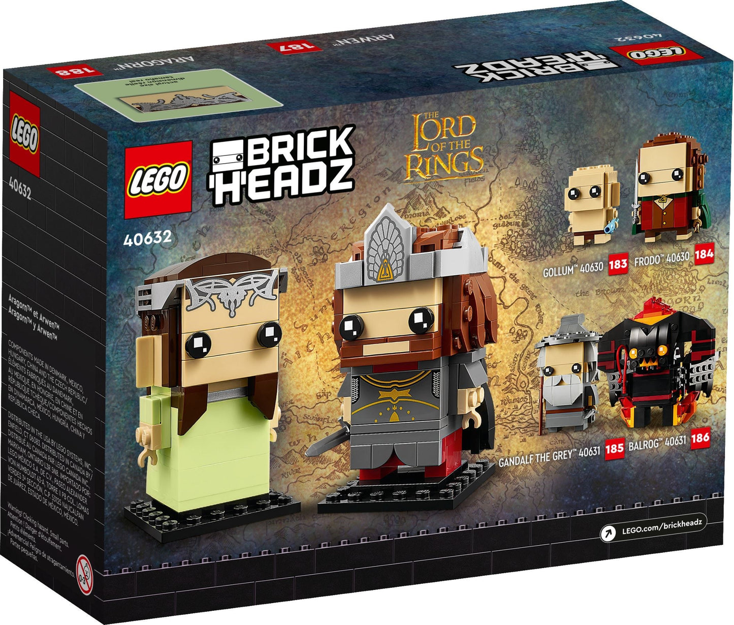 Aragorn & Arwen | BrickHeadz | 40632
