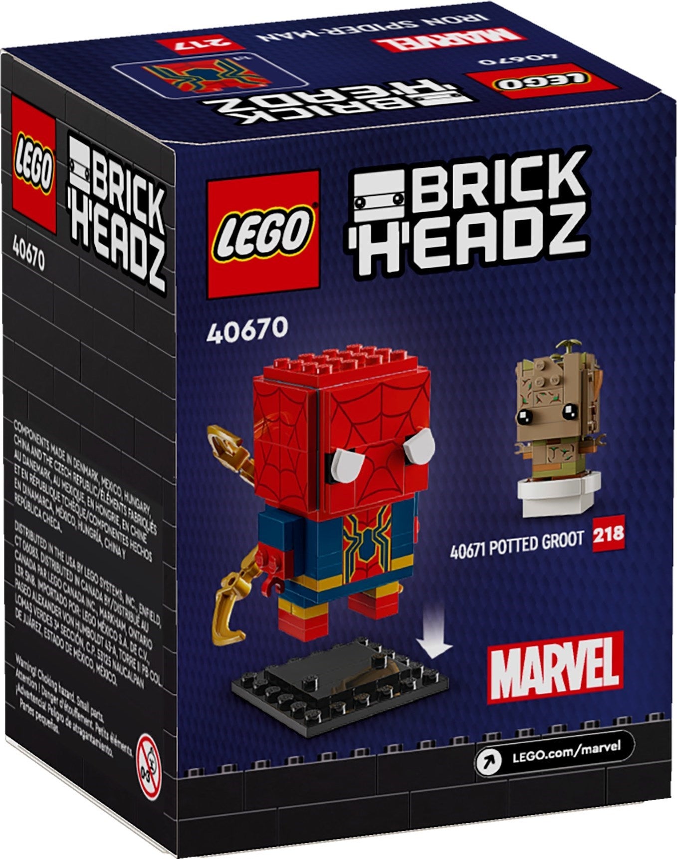 Iron Spider-Man | BrickHeadz | 40670