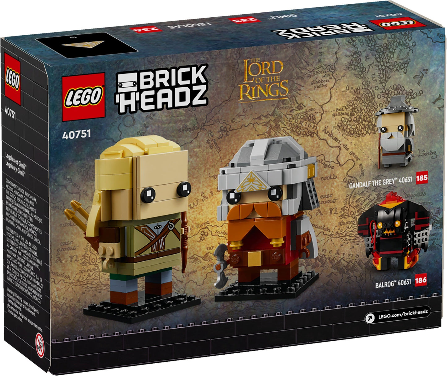 Legolas & Gimli | BrickHeadz | 40751