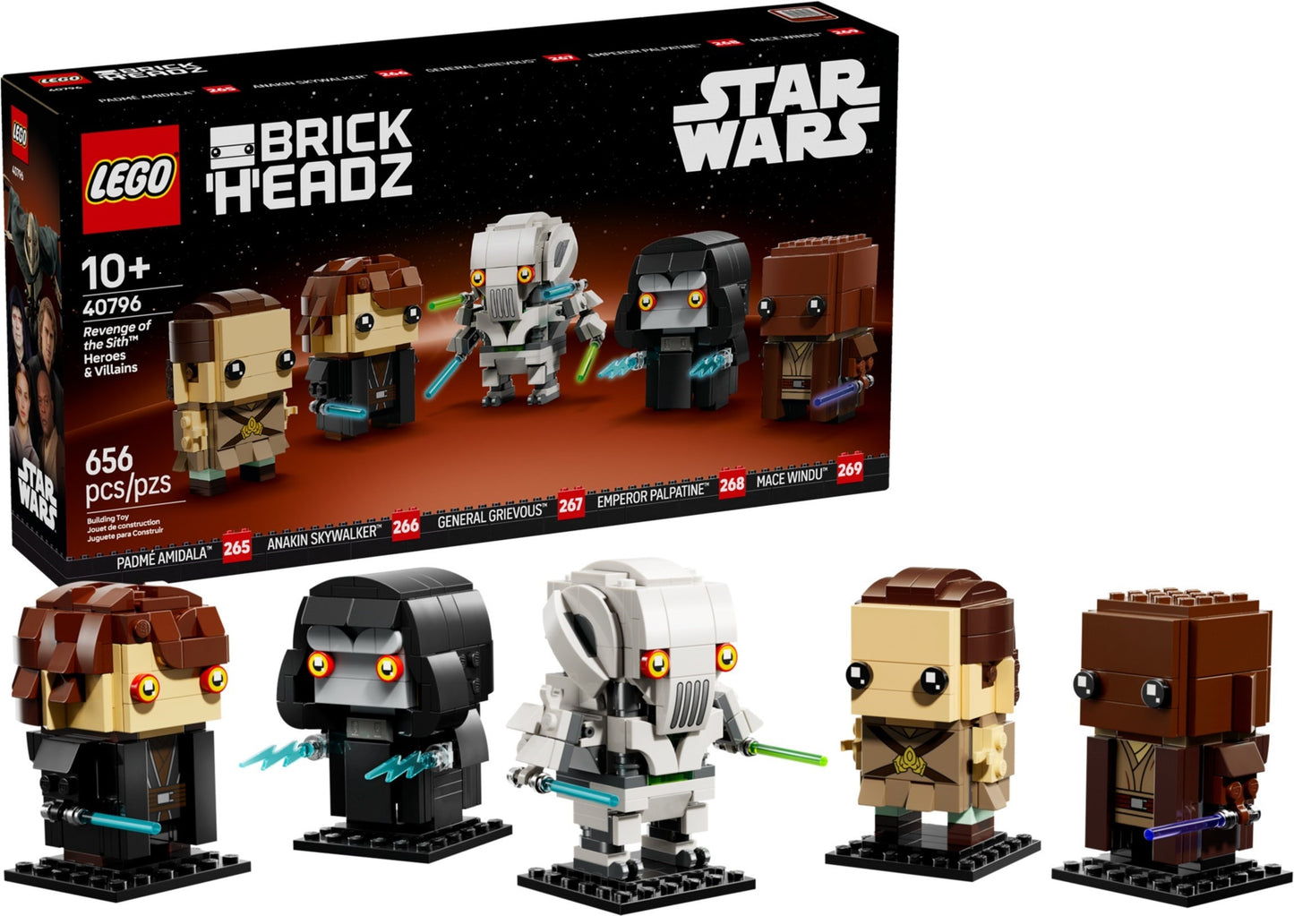 Revenge of the Sith Heroes & Villains | BrickHeadz | 40796