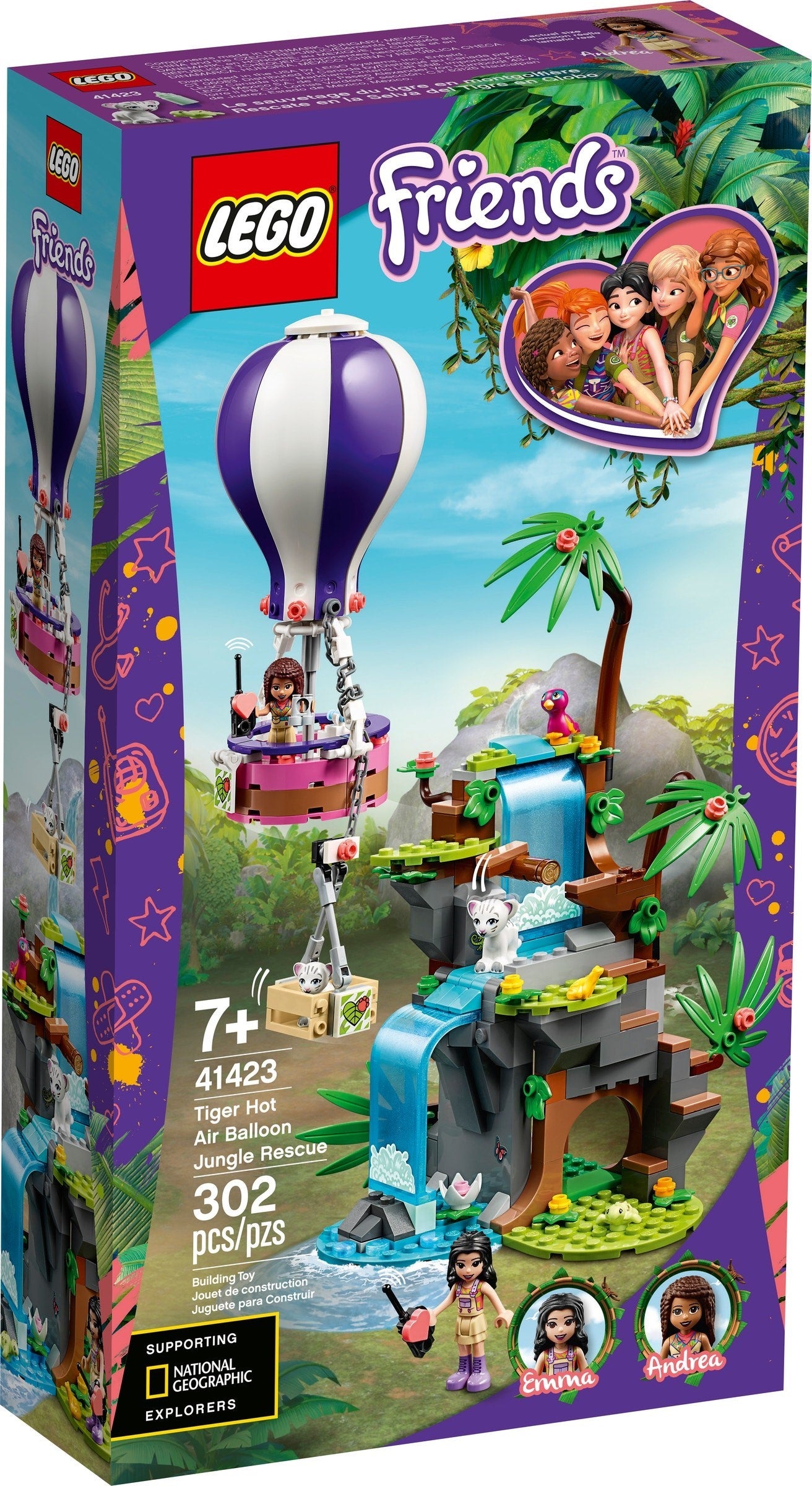 Tiger Hot Air Balloon Jungle Rescue | Friends | 41423