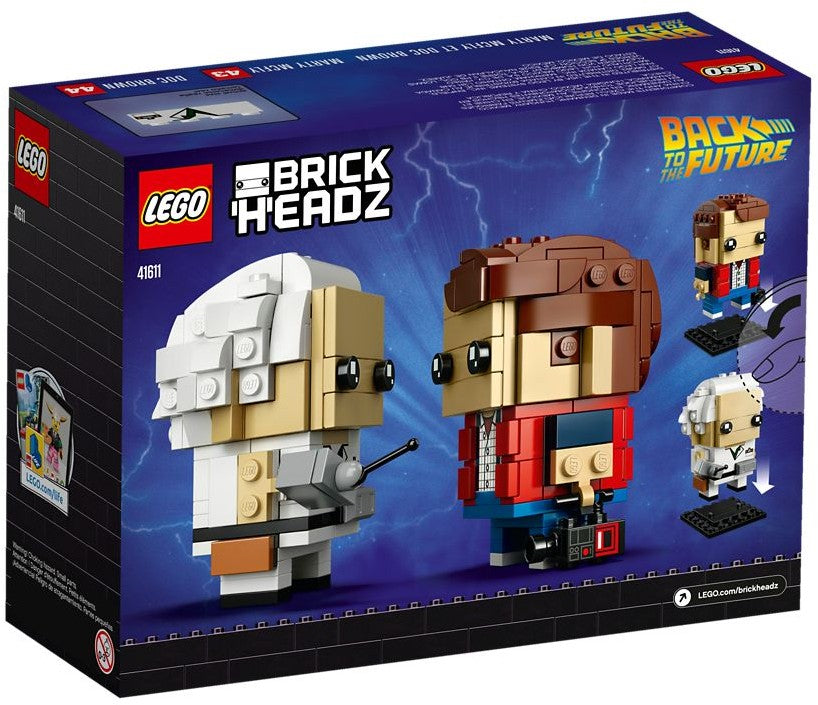 Marty McFly & Doc Brown | BrickHeadz | 41611