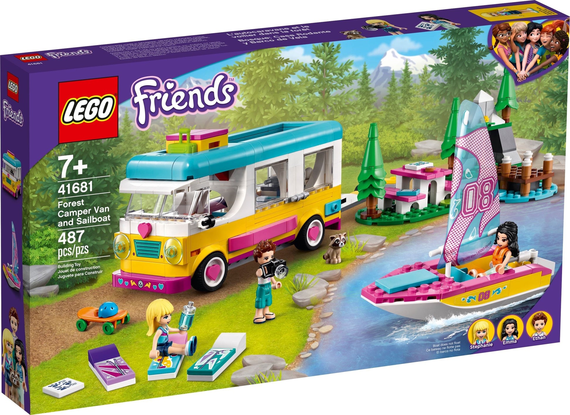 Forest Camper Van and Sailboat | Friends | 41681