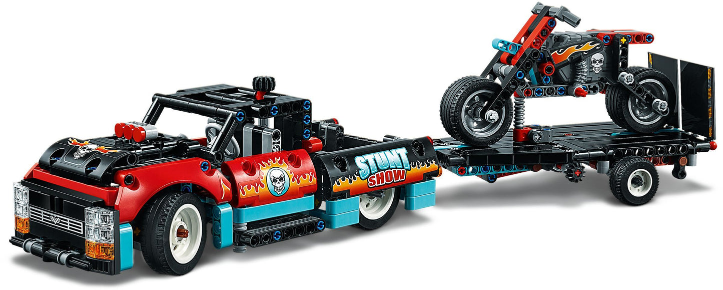 Camion et moto de cascade | Technic | 42106