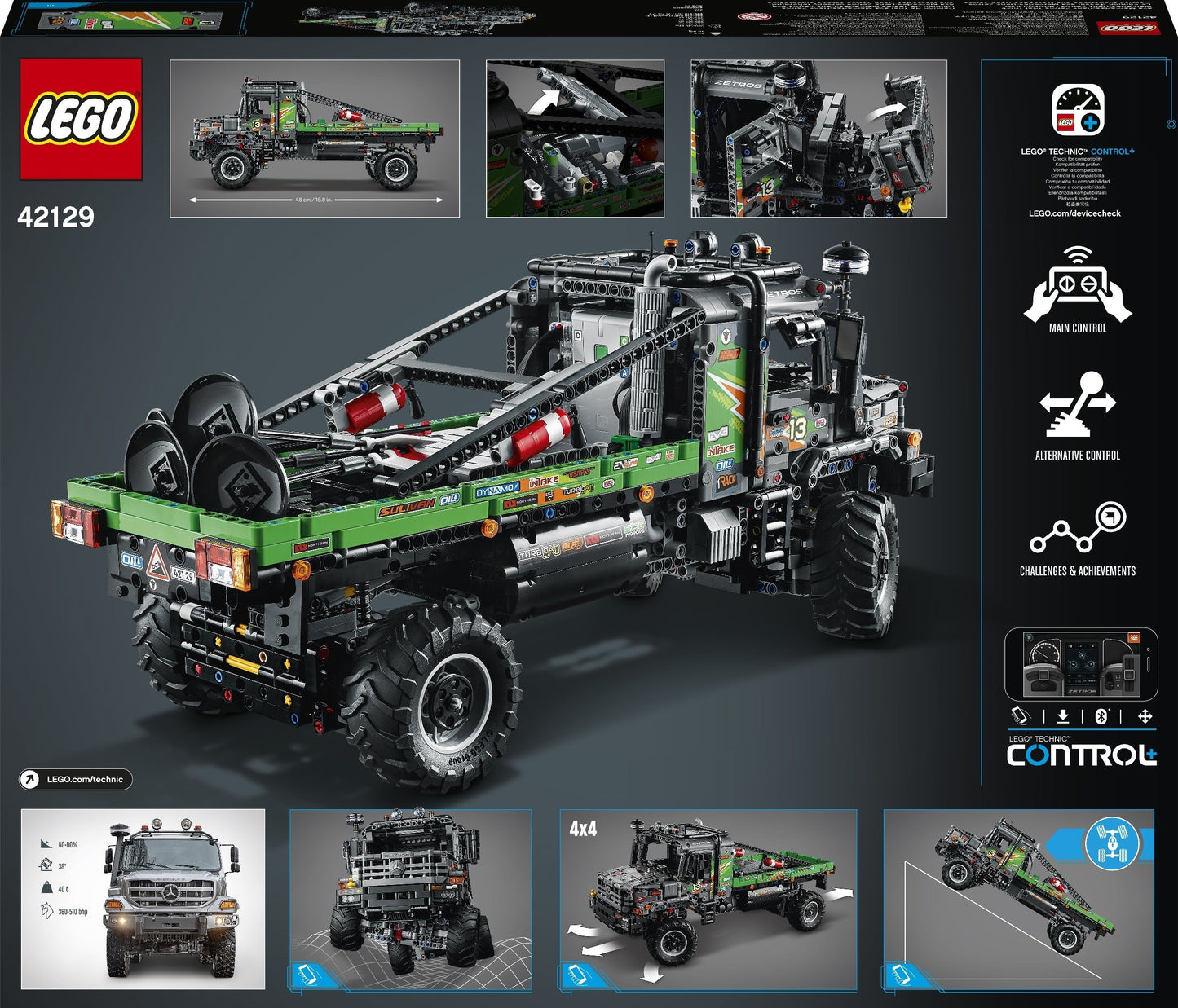 Camion d'essai Mercedes-Benz Zetros 4x4 | Technic | 42129