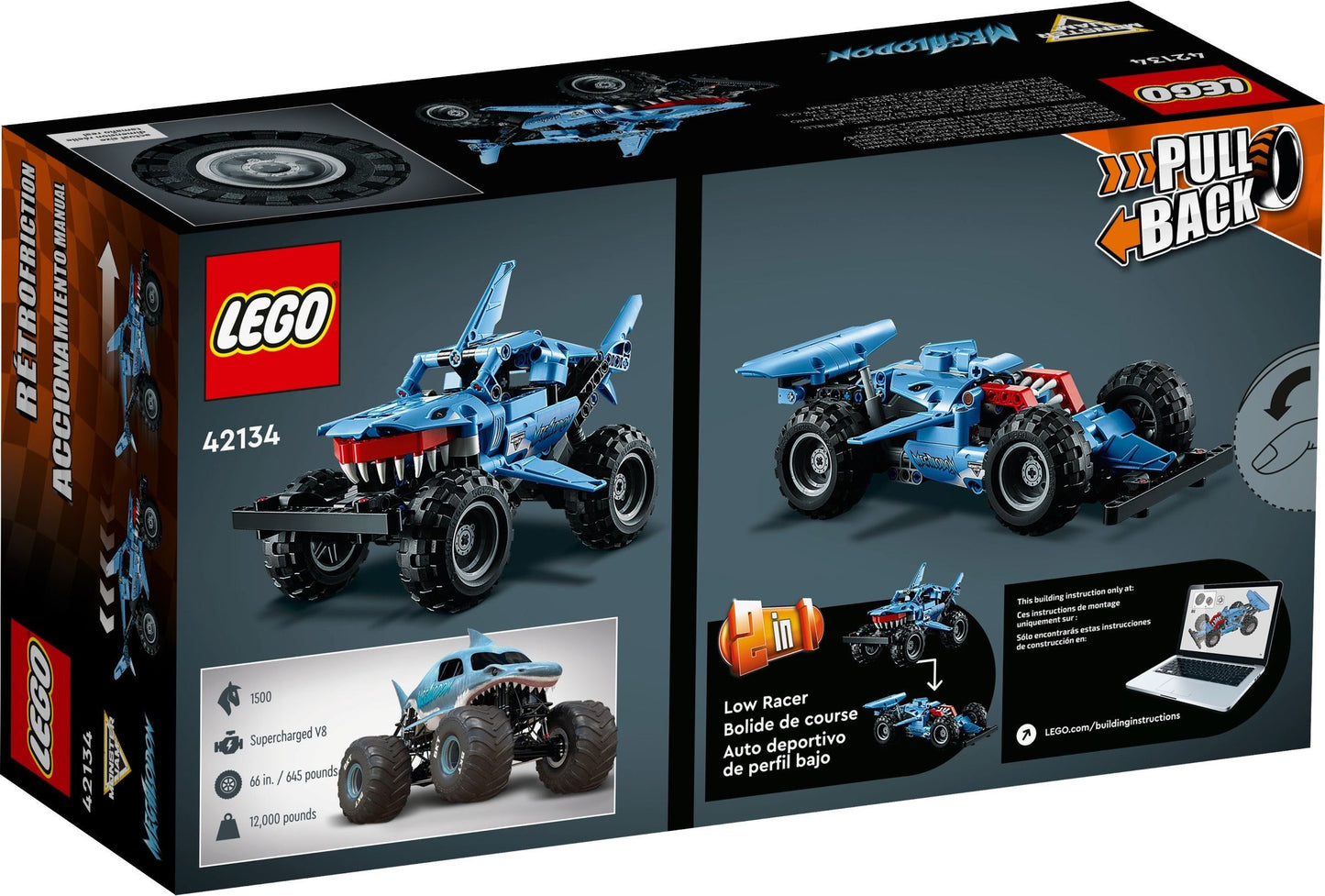 Monster Jam Mégalodon | Technic | 42134