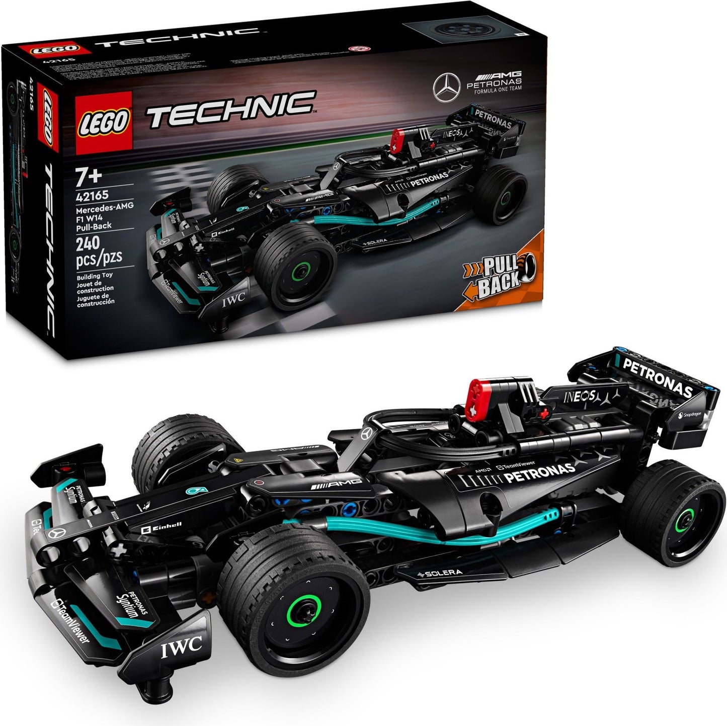 Mercedes-AMG F1 W14 à rétrofriction | Technic | 42165
