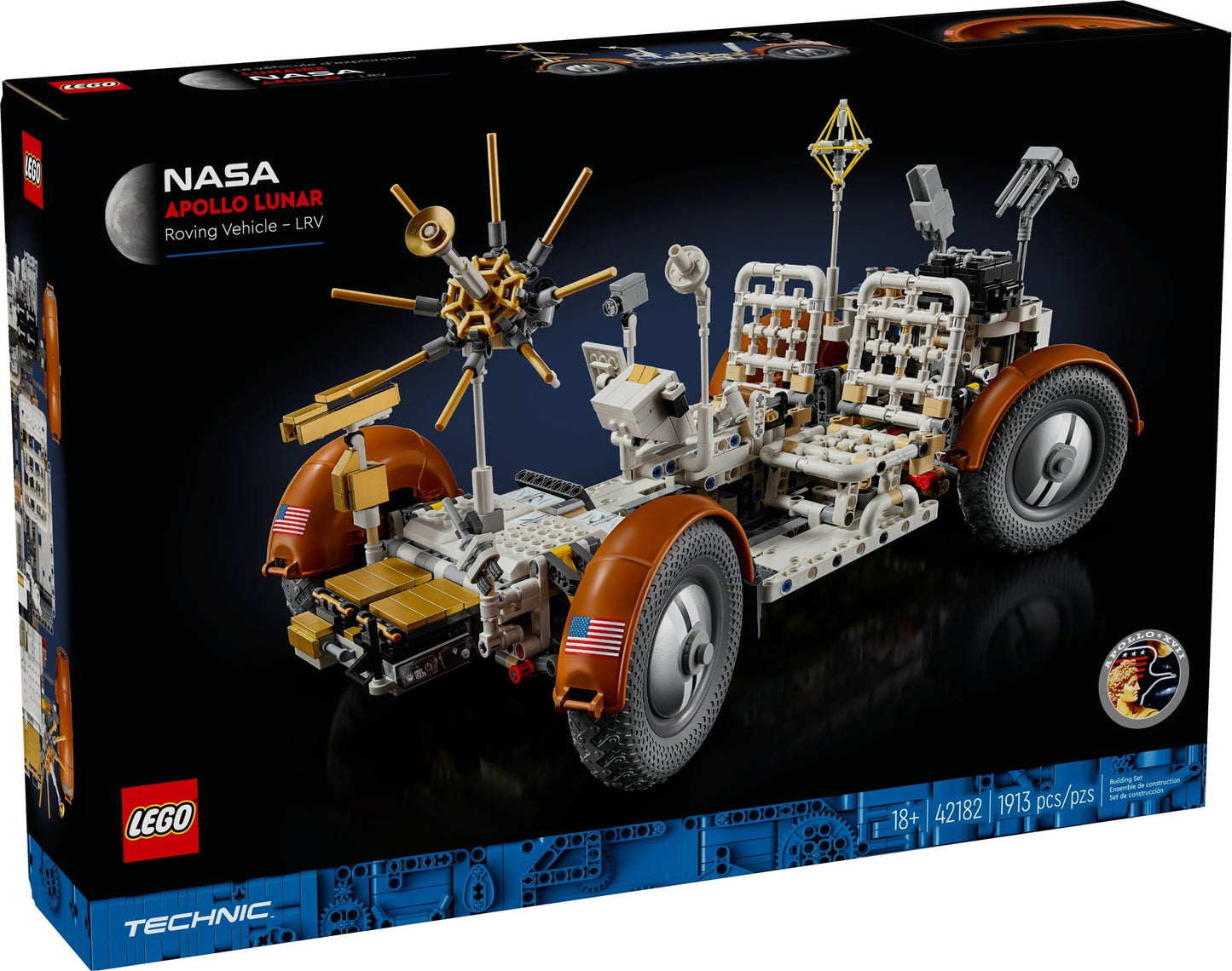 Véhicule lunaire Apollo de la NASA - LRV | Technic | 42182