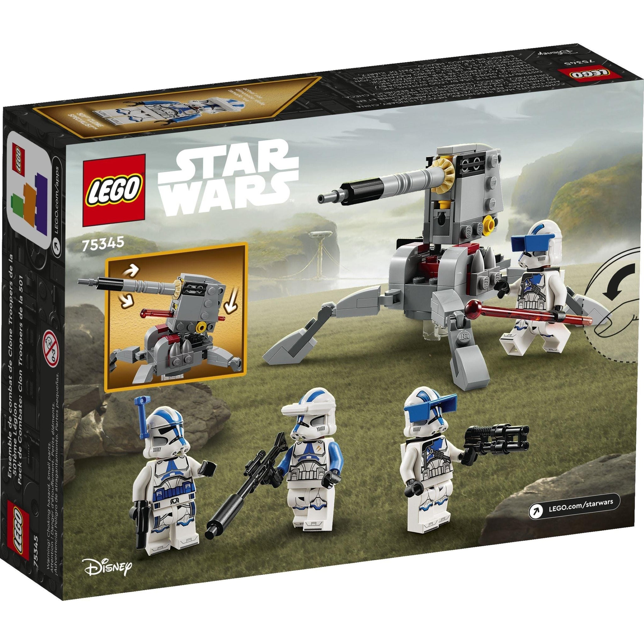 501st Clone Troopers Battle Pack | Star Wars | 75345