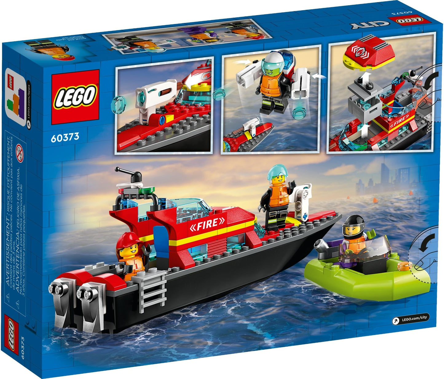 Bateau de sauvetage des pompiers | Ville | 60373