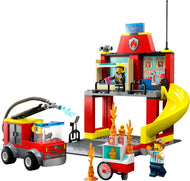Caserne de pompiers et camion de pompiers | Ville | 60375