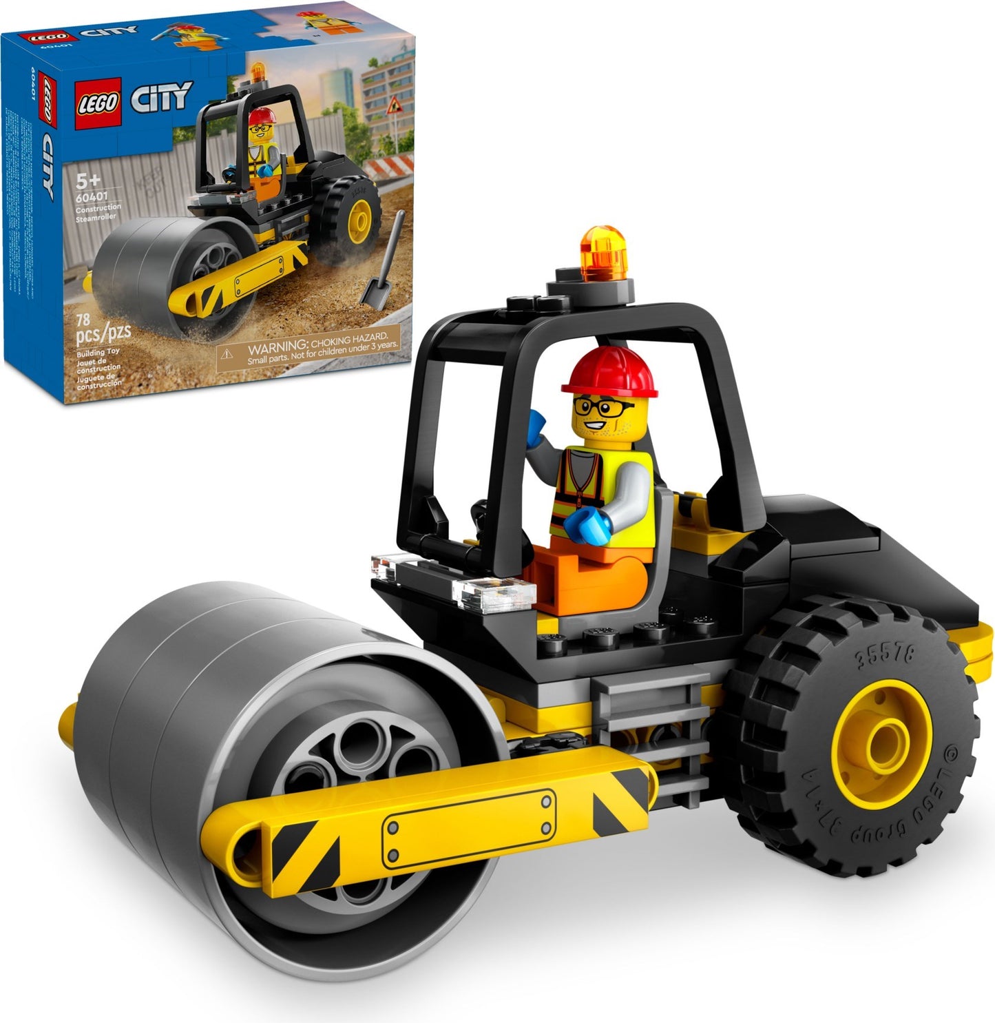 Rouleau compresseur de chantier | Ville | 60401