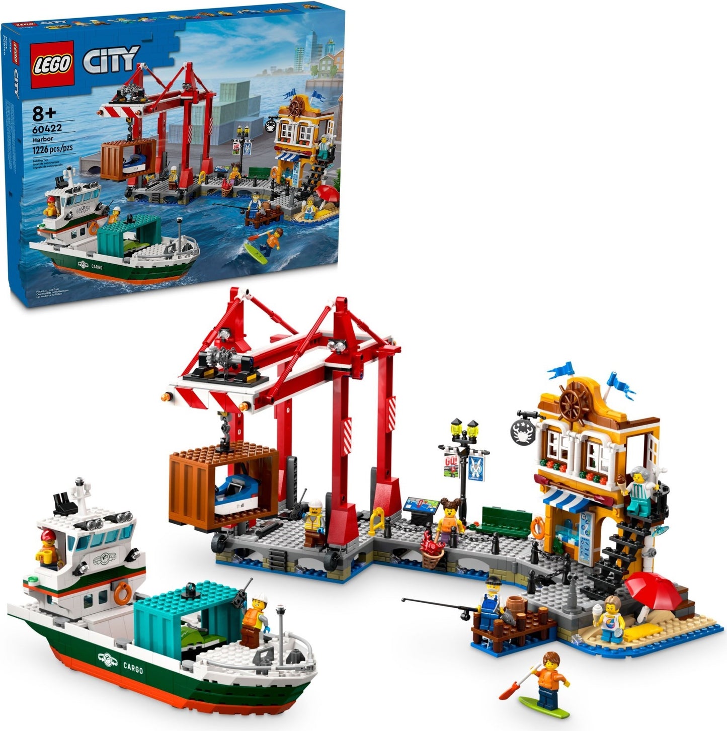 Seaside Harbour with Cargo Ship | City | 60422