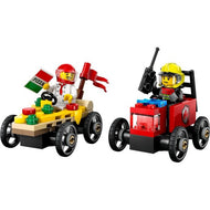 Pizza vs. Fire Truck Race Car Pack | City | 60458