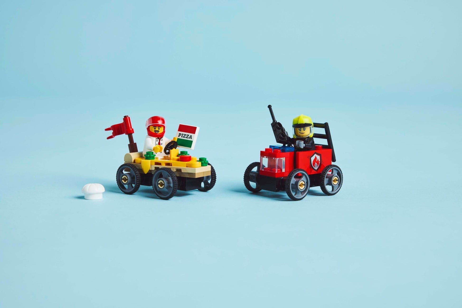 Pizza vs. Fire Truck Race Car Pack | City | 60458