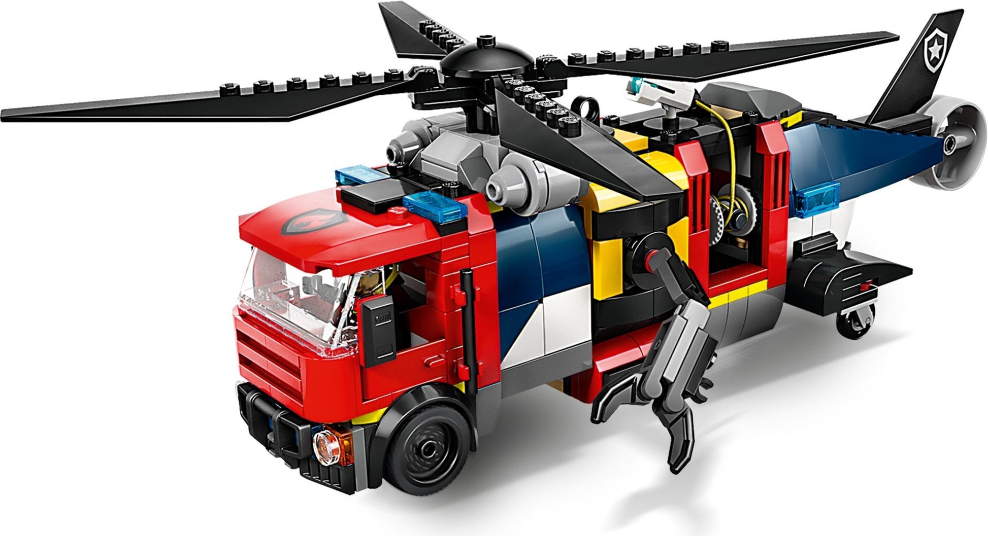 Remix hélicoptère, camion de pompiers et sous-marin | Ville | 60462